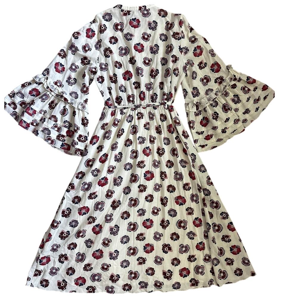 Madewell x Karen Walker Fantasia Floral Pleated Midi Dress Size 4 - Picture 5 of 11